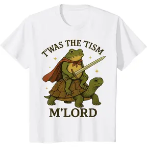 TWAS The Tism M Lord Funny Hero Vintage Frog Graphic Autism T-Shirt
