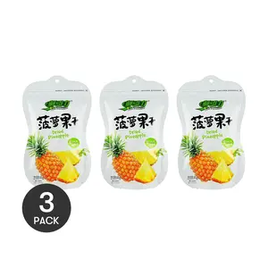 3-Pack XYL Dried Pineapple Slices - 65g Each | Healthy Snack, Natural Sweetness, Gluten-Free