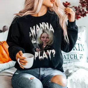 Tiffany Doll Unisex Heavy Blend Crewneck Sweatshirt, Horror Movie Gift