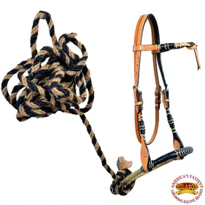 HILASON Western Horse Headstall Genuine American Leather | for Horses Headstalls