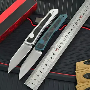 KS7050 Outdoor Folding Knife Aluminum Alloy Handle Portable Fruit Knife Folding Knife