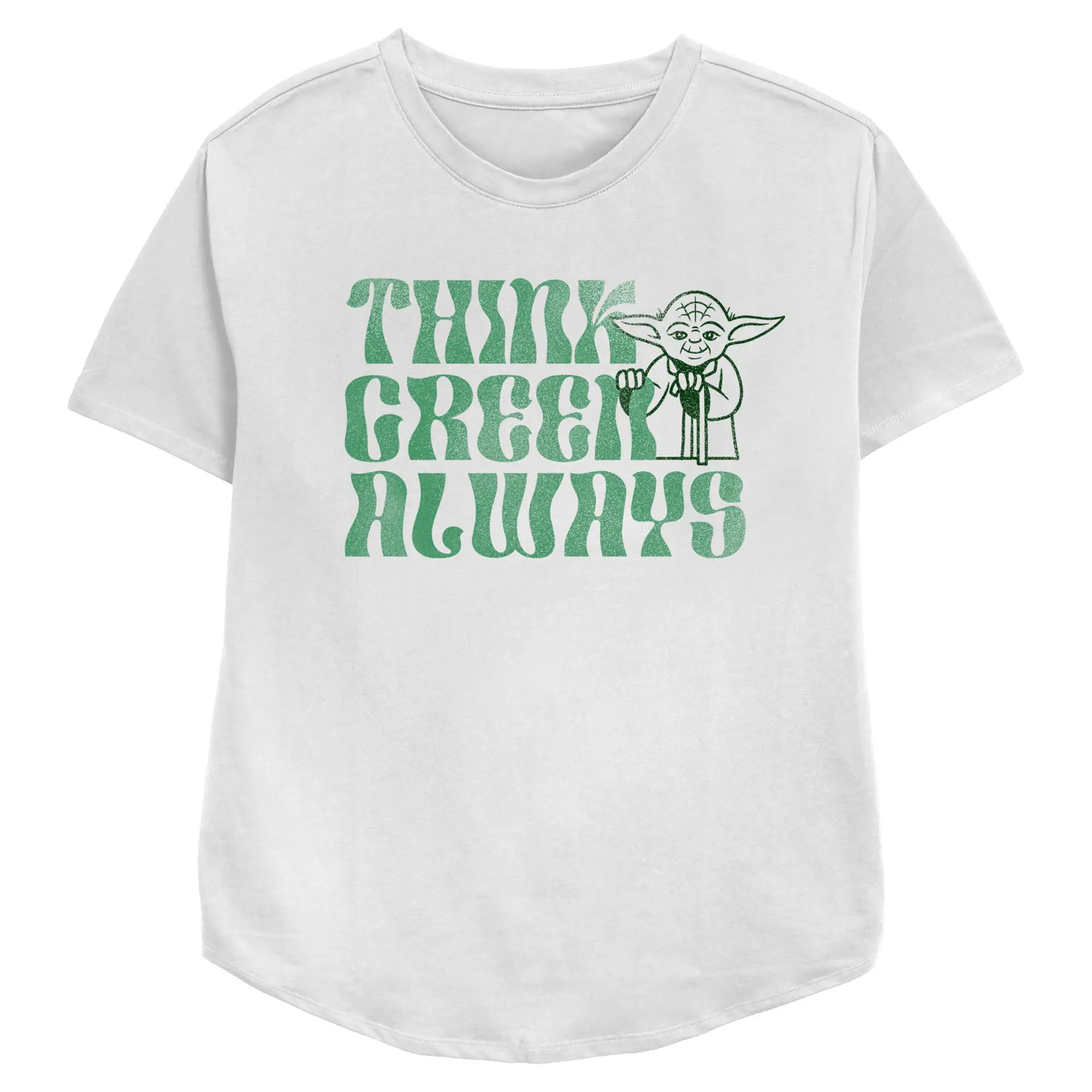 Women's Star Wars Yoda Think Green Always T-Shirt