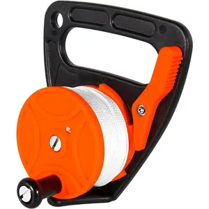 Compact 150ft Scuba Dive Reel Kayak Anchor with Thumb Stopper, Safety Gear for Underwater Diving and Snorkeling