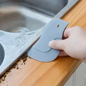 Penguin-Shaped Soft Scraper - Multifunctional Kitchen Cleaning Tool, for Cleaning Grease And Baking, No Battery Needed, Suitable for Clearing Sink And Countertop Residues, Kitchen Scraper Tool | Optimistic Design | Soft Edge Scraper
