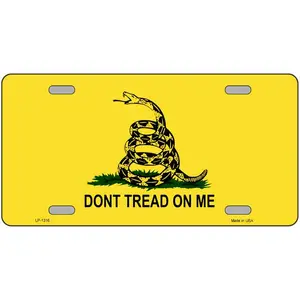 Dont Tread On Me Aluminum License Plate
