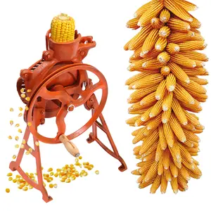 Hand Corn Thresher 2-in-1 Corn Cob Sheller for Home Small Farms 5-10s/Corn Cast Iron Durable Manual or Motor Use