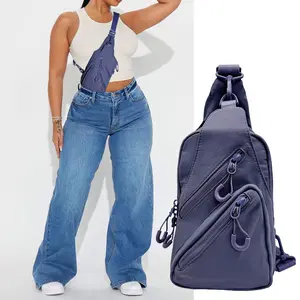 Daily Sling Bag with Adjustable Straps Crossbody Chest Bag Lightweight Small Backpack for Casual Traveling Hiking Gift bag