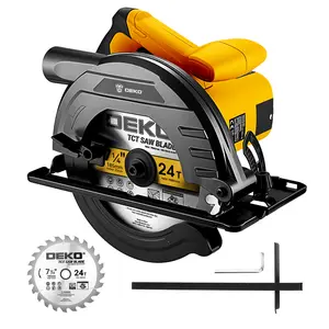 DEKO 7-1/4" (185MM) 10A/1200W Circular Saw | 5500 RPM No-Load Speed | 0-45° Bevel Cutting | Lightweight Power Saw for Wood, Stone, Metal & DIY Projects outdoorfun