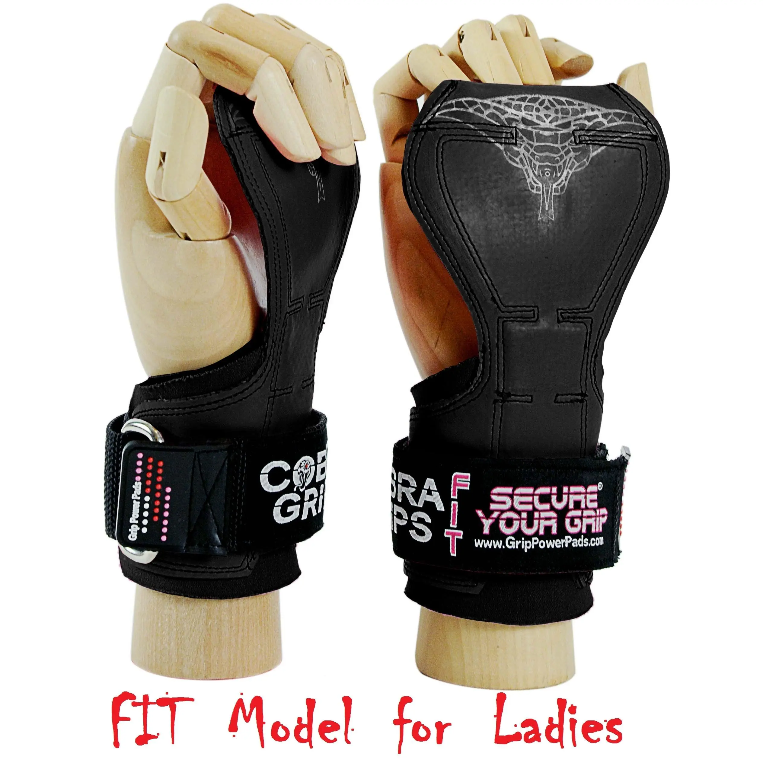 Cobra Grips FIT Black Rubber Weight Lifting Gloves
