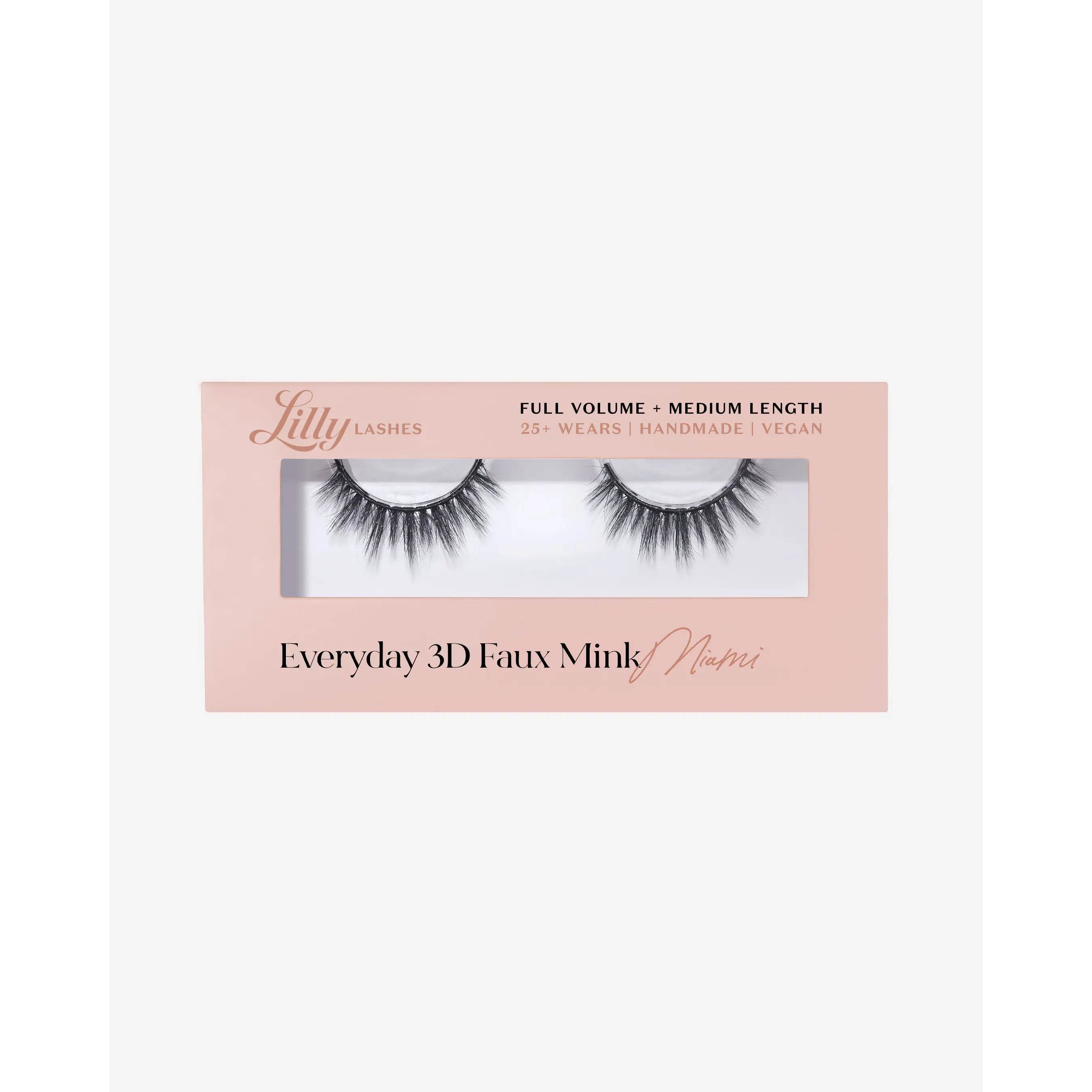 Everyday Miami Faux Mink False Lash Full Volume + Medium Length Eyelashes Makeup