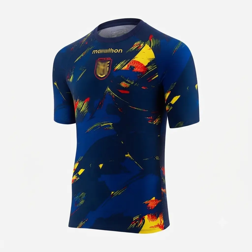 [SALE] - Men’s Ecuador2026 Pre-Match Shirt Short Sleeve Top - Full Print Logo