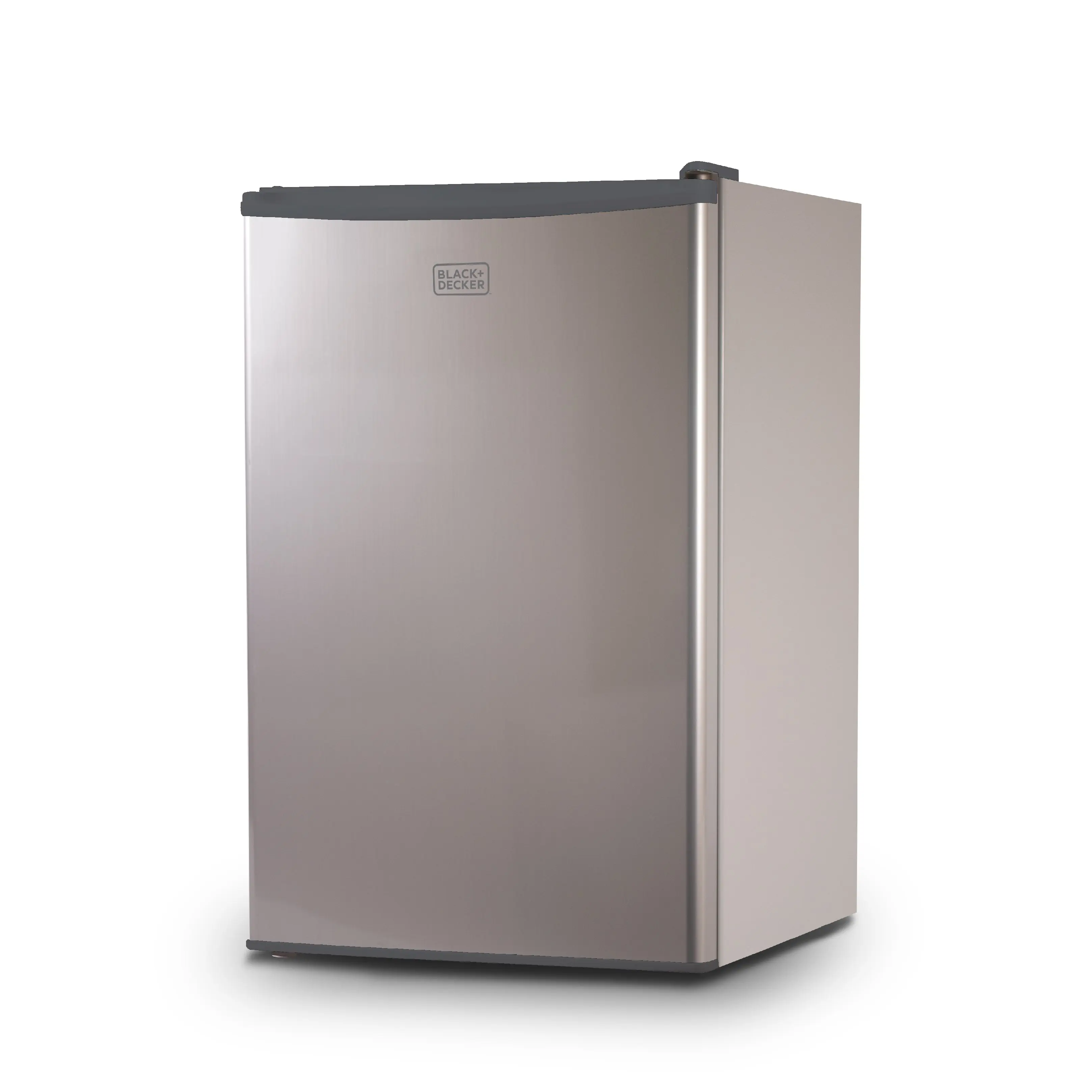 BLACK+DECKER 4.3 Cu. Ft. Compact Refrigerator, ENERGY STAR Certified Small Refrigerator, Single Door Mini Fridge with Chiller Compartment, Personal Fridge for Home or Dorm Room, BCRK43W, White