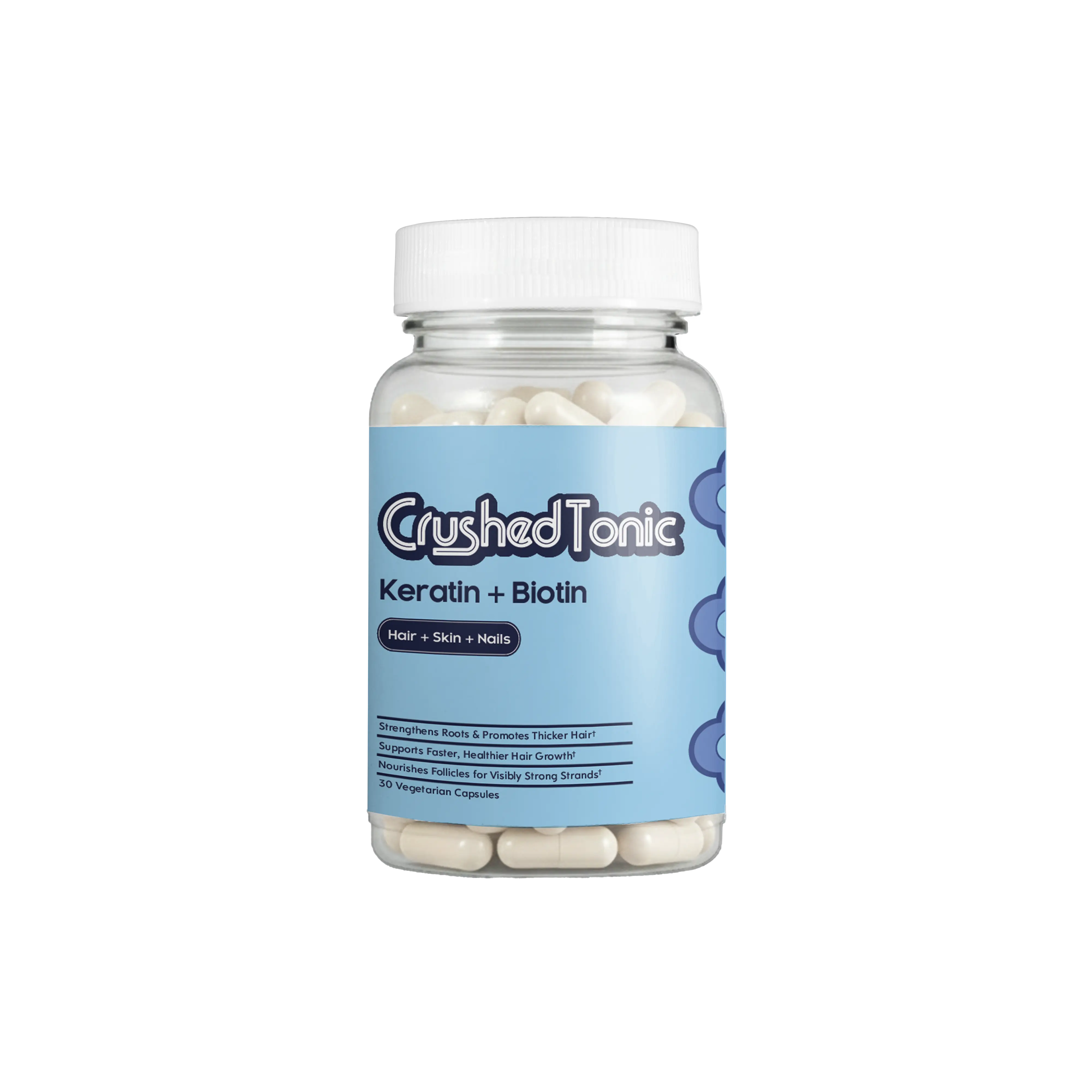 Rapid Hair Growth Keratin & Biotin Pills - Collagen Boosting for Thicker Hair and Nails - 30 Capsules for 1 Month Supply Beauty Supplement Edible Protein Healthy Healthcare Dietary