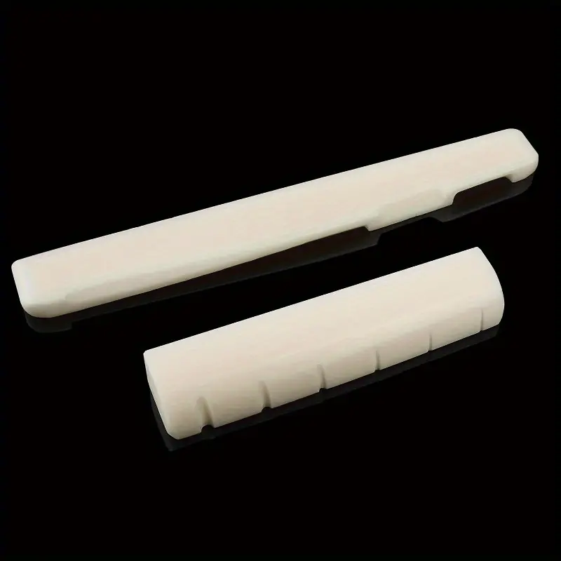 2pcs/set Acoustic Guitar Bone Bridge Saddle and Nut Sound Instrument Accessories