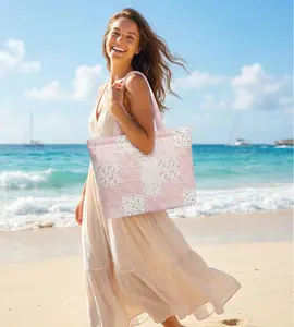 Quilted Tote Bag for Women, Cute Tote Bag with Top Zipper for College Work Travel Casual Shoulder Bag Purse handbags