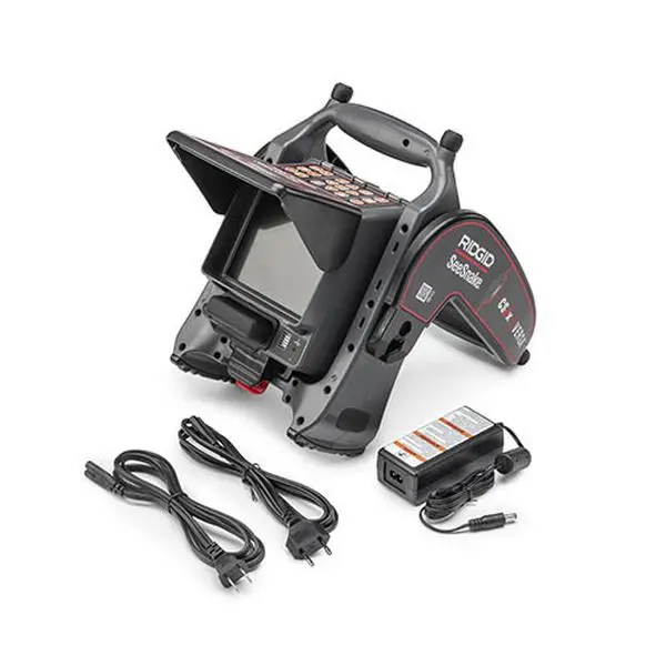 Ridgid SeeSnake CS6x VERSA Digital Recording Desktop Monitor (CS6x Series) - 5.7 in Display, 18V, Water Resistant, Wi-Fi, iOS Compatible, Live View, Daylight View, HQX Video, AC Power Adapter (Computers & Office Desktop Monitor Component)