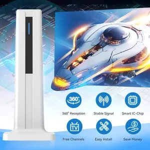 2026 New Ultra-HD Indoor Digital TV Antenna, 200 Mile Range Reception, Supports 720p 1080P 4K 8k, Includes 5m Coaxial Cable