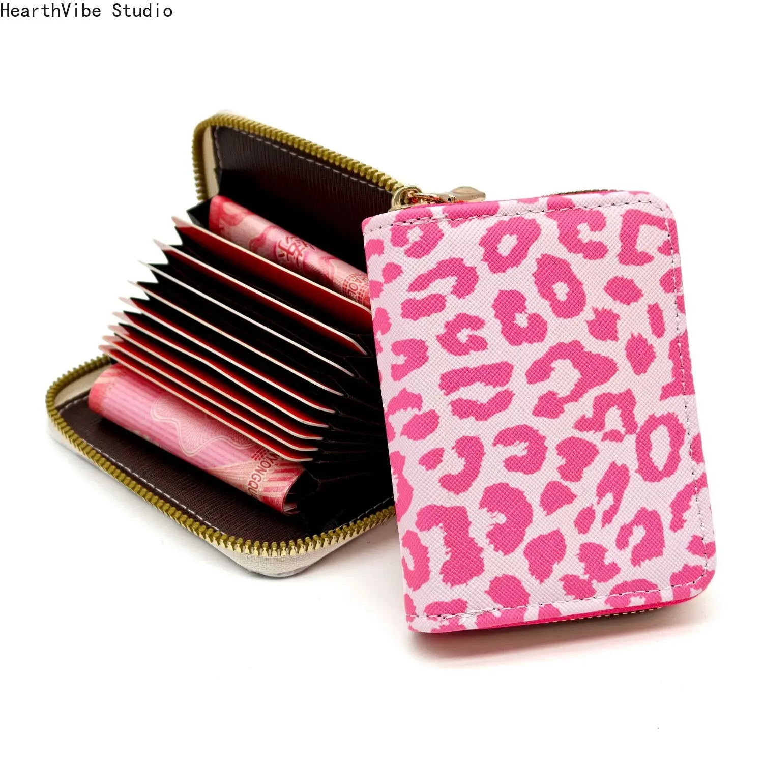 Women's Multi-Function Wallet, Solid Zipper Coin Purse and Credit Card Holder with Card Slots for Sports & Outdoor Travel, Card Slots Pocket