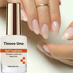 Tinovo Uno 12ML Nail Hardener, Strengthens Nails, Decorative Milk Formula, Enhances Shine, Polish Ideal for Daily Nailcare, Nail Strengthener Oil