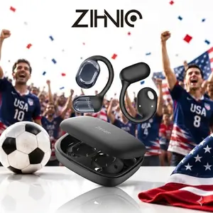 ZIHNIC OWS Fashionable Bluetooth Earbuds, Low Latency Wireless Gaming Headset Earphones, HIFI Sound Quality Music Earbudsfor Gaming Travel Sports On Ear In Ear Wireless Noise Cancellation On Ear Remote Control Built-in Microphone