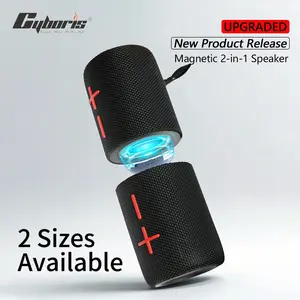 [Magnetic Edition] Portable Bluetooth Speaker with Subwoofer 20W/40W 2-in-1 Bluetooth Speaker Modern Style Bluetooth 5.3 Connection Use it while traveling. A must-have for music lovers who want to catch up on TV dramas. Audio Black SummerVibes