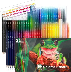 80 Colored Pencils Set for Adult Coloring Books, Soft Core, Professional Drawing Pencils for Blending Shading,Art Supplies  for Adults  Beginners