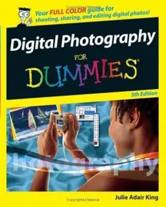 USED Book - Digital Photography for Dummies by Julie Adair King (Paperback) - english