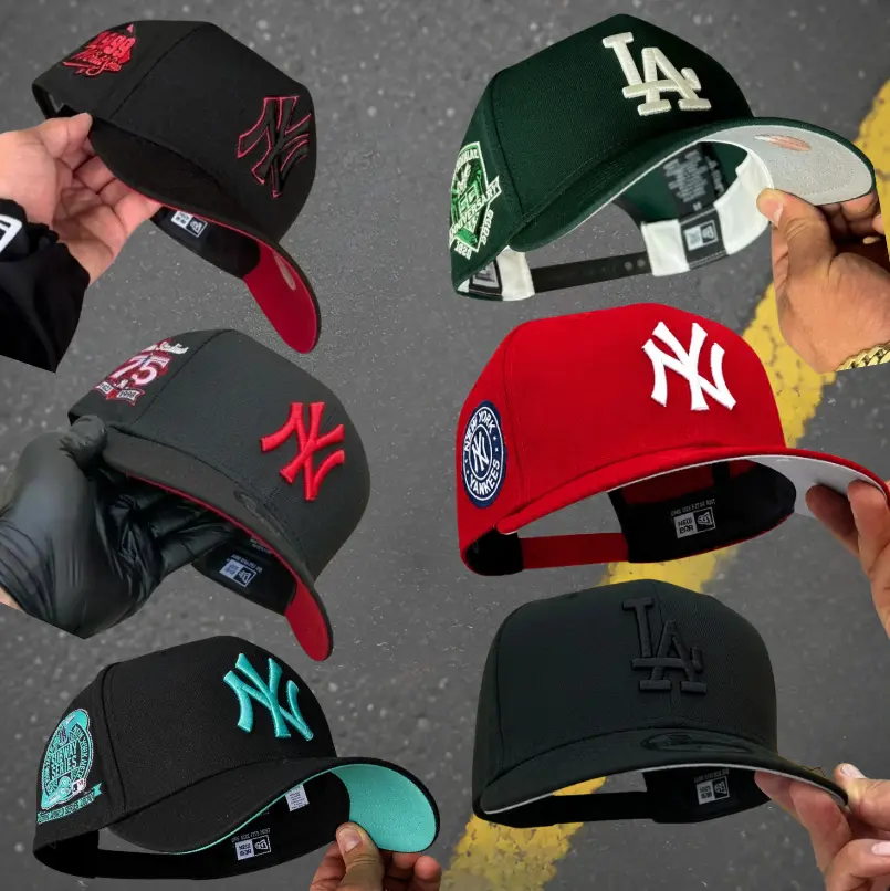 New Era MLB 59FIFTY Snapback Cap - NY Yankees/LA Dodgers Anniversary Patch, Unisex Classic Sport Streetwear, Adjustable Fit Sports Collectible Headwear