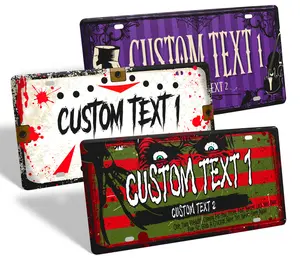 Spooky Custom Metal License Plates