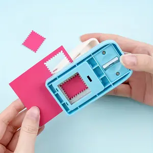 1x0.8inch/2.5x2.1cm Rectangular Postage Stamp Punch; Lever Action Craft Punch for Paper Crafting Scrapbooking; Artworks Supplies Paper Punchers Craft Tools
