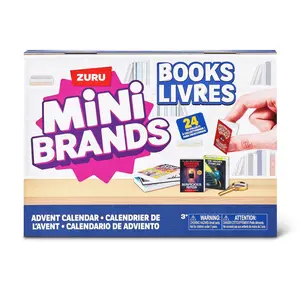 Mini Brands Books Advent Calendar by ZURU, Collectible Seasonal Toys for Girls, Boys, and Collectors