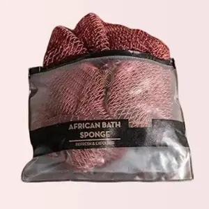 African Exfoliating Net Sponge 45 Inches Long, Back Scrubber for Daily Use, Ethically Sourced from Nigeria Bath Personal Skin Exfoliation Flexible
