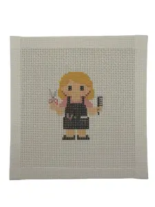 Hairdresser Lizzy Claire Needlepoint Canvas