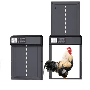FarmParadise Smart Chicken Coop Door - Rechargeable Lithium Power, LCD Control, Weatherproof, Timer & Manual Modes for Effortless Operation