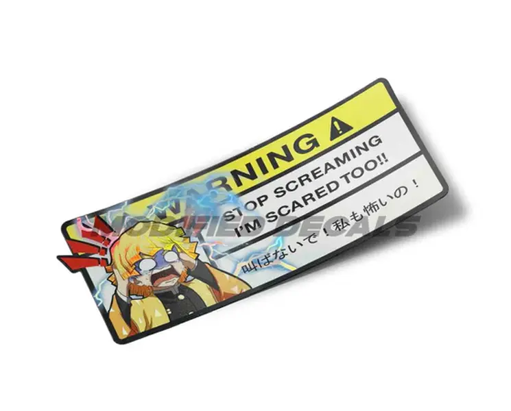 Warning Sticker: Stop Screaming I'm Scared Too!