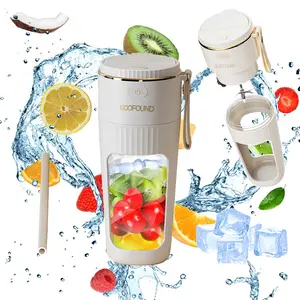GOOFOUND portable blender 3000mah ultra-long life 15 seconds juice 10-leaf cyclone blade 11.5oz large capacity can chop crush ice Wireless juicer mini  juicing cup  portable juice extractor