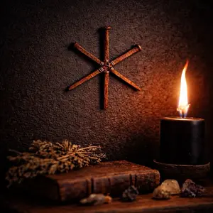 Iron Protection Star Ward/amulet for spirtual home protection