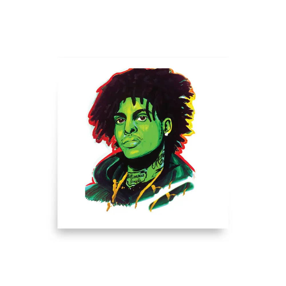 Lil Tony Inspired Art Print Decor Matte Poster 10.3 Mil Thick Paper 189 g/m² Japan Sourced Artistic Wall Decoration for Room & Office Ornaments Photo