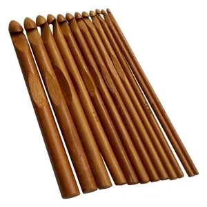 Bamboo Knitting Needles, 12pcs Household Crochet Hooks, Knitting Crafts Needle, Knitting Kit