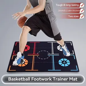 Basketball Training Mat Non Slip Soundproof Indoor Dribbling Footwork Pad Quiet Dribble Trainer Ball Control Practice Equipment Basketball Gift for Kids Youth