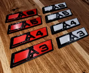 Customized Badges for Audi A-Series Cars