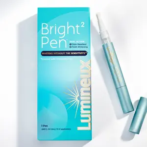 Lumineux 2-in-1 Whitening Pen (1 Pack) Enamel Safe - Whiten Without The Sensitivity - Removes Coffee, Tea, and Smoking Stains