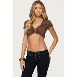 Jazzi U Ring Crop Top