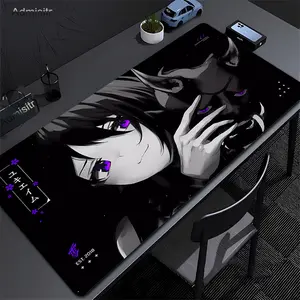 Anime Mask Girl Mouse Pad YUki Aim Gaming Speed Mouse Mat Game Premium Mousepad Gamer E-Sports Desk Mat Computer Keyboard Mats