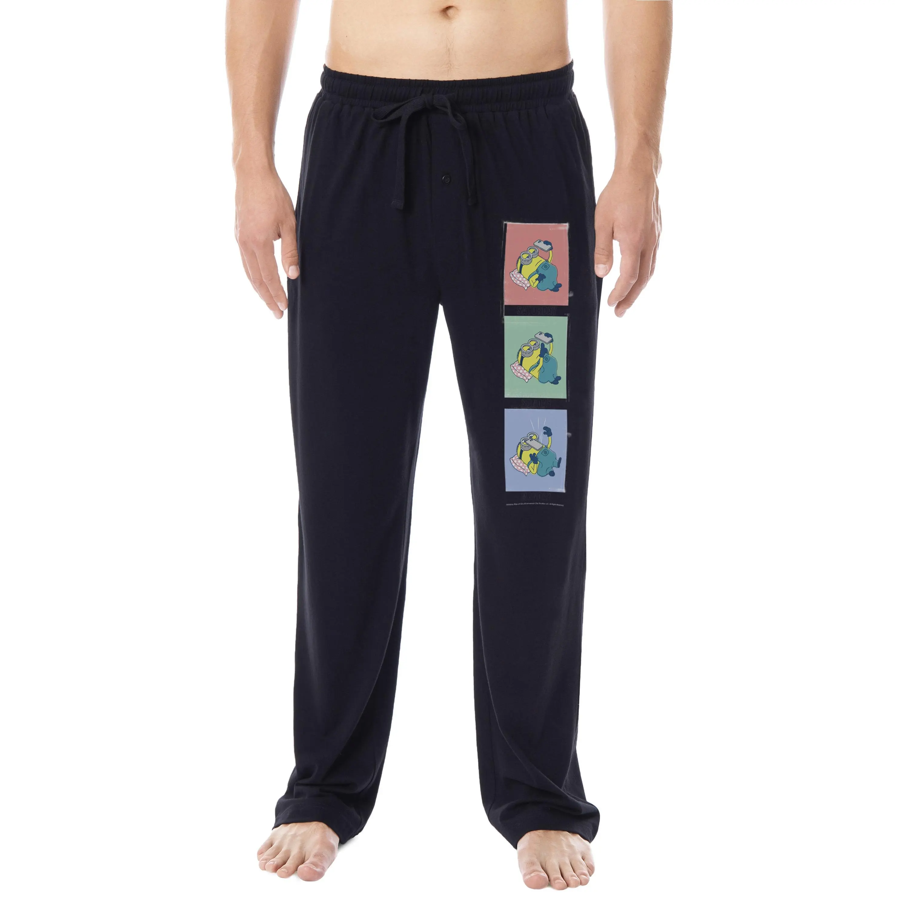 Despicable Me Minions Mens' Character Phone Funny Sleep Pajama Pants