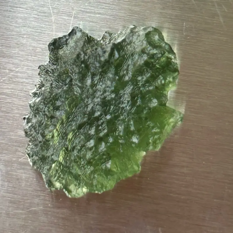 Genuine Raw Czech Moldavite Tektite Crystal – 1.7g Pristine Chlum Collector Grade... random crystals