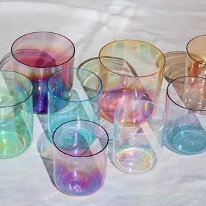 Full Alignment 8-Bowl Crystal Quartz: Singing Bowl Collection for Sound Baths, Healing, Ceremony, and Personal Expansion