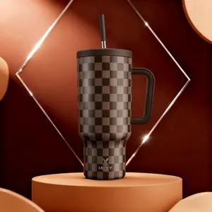 MEOKY 40oz Soccer Ball Tumbler, Hot Water Mug,Stainless Steel Insulated Cup, Keeps Hot & Cold, Food Safe, Non-Slip Base, Car-Cup Fit, Easy Clean, Soccer Fan Gift