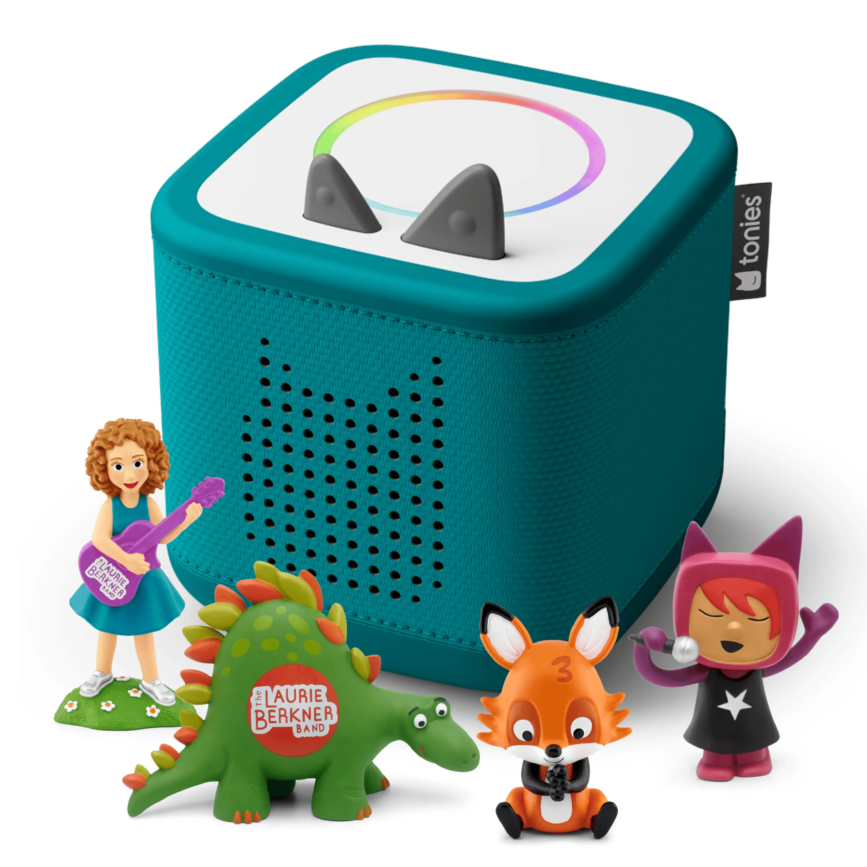 Tropical Teal Toniebox 2 Bundle with Laurie Berkner, Laurie Berkner 2, Counting Songs and Creative Singer Tonies | For Kids Ages 3+