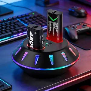 Holiday Gaming Gift Must-Have: 2x4800mAh Rechargeable Xbox Controller Battery Pack with Charger for Xbox One/Series X|S/Elite Compatible - Cordless Drill Driver